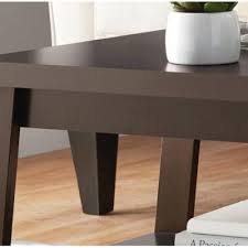 The open shelf coffee table has a sturdy wood build and a rich espresso finish. Mainstays Logan Coffee Table Espresso Finish Tradepongo