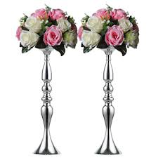 5 out of 5 stars. Amazon Com Nuptio 2 Pcs Versatile Metal Flower Arrangement Candle Holder Stand Set Candlelabra For Wedding Party Dinner Centerpiece Event Road Lead Restaurant Hotel Decoration Silver 19 7 H Home Kitchen