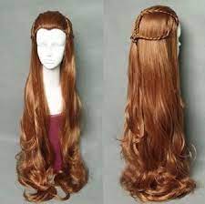 Learn More At The Web Above Simply Press The Link For More Details Wigs For Older Women Elf Hair Cosplay Wigs Golden Brown Hair