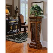 Pulaski furniture is well known for its wide range of stunning display cabinets and curios, all of which exhibit. Pulaski Accents Pedestal In Nugget Finish Walmart Com Walmart Com