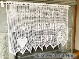 So häkeln sie ihre hausschuhe. Gardine Hakeln Zuhause Motiv Pdf Diy