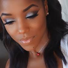 Black And Silver Eyeshadow Looks Makeup For Black Women Makeup For Black Women Black Girl Makeup Silver Eye Makeup
