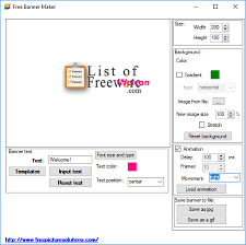 You can create gif animated banners in it. 6 Best Free Animated Banner Maker Software For Windows