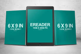 6 X 9 Book Series With Ereader Psd Mockup Covervault Book Series Book Club Books Ereader