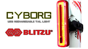 The Best Usb Rechargeable Bike Tail Light Blitzu Cyborg 180t Bicycle Tail Light Youtube