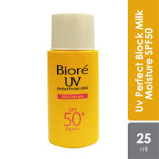 Apply sunscreen 20 minutes before sun exposure. Biore Uv Perfect Block Milk Moisture Spf50 25ml Alpro Pharmacy