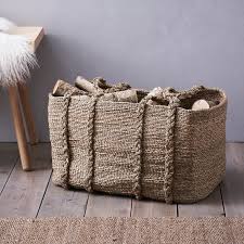 Seagrass woven storage wicker basket flower plants straw pots bag home decor. Large Woven Storage Basket Home Accessories Sale The White Company Uk
