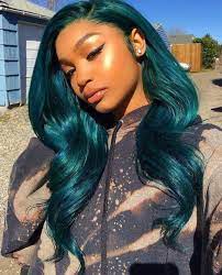 Pick your favorite hair color shamelessly and try it out with a shoulder length weave. 99outfit Com Fashion Style Men Women Cool Hair Color Green Hair Long Hair Styles