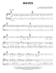 Dean Lewis Waves Sheet Music Notes Chords Score Download Printable Pdf Sheet Music Notes Sheet Music Music Notes