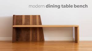 Hickory brown wide transitional entryway storage bench. Mid Century Modern Dining Bench How To Build Woodworking Youtube