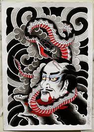 Namakubi Snake Japanese Tattoo Japanese Tattoo Art Japanese Snake Tattoo