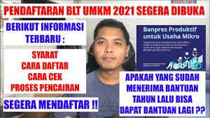 Hal itu ditindak lanjuti oleh kemenkop dan ukm yang tengah melakukan usulan kepada kemenkeu untuk perpanjangan blt umkm ini di tahun 2021. Pendaftaran Blt Umkm 2021 Akan Segera Dibuka Apakah Yang Sudah Dapat Bisa Daftar Lagi Wajib Tahu Youtube