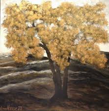 Träume, ereignisse, zufälle, kostbare augenblicke und gefühle. Baum Mit Gold Wald Impressionismus Moderne Bilder Deutschland Von Karin Haase Bei Kunstnet