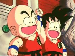 Kid Krillin Kid Goku Best Friends Kid Goku Anime Dragon Ball