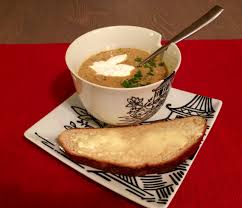 Baked garlic combined with mushrooms gives rich wooden flavour to this asian soup. French Bread Missbutterbean