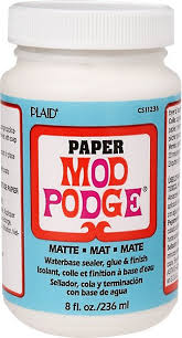 Will not run or drip. Paper Mod Podge Matte Paper Source