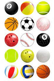 Pictures of sports balls printable. Sports Balls Digital Collage Sheet 4x6 Printable Bottlecap Images No 85 Etiquetas Imprimibles Etiquetas Para Imprimir Imprimibles