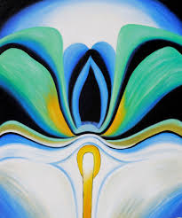 Georgia O Keefe Blue Flower 1918 Georgia Okeefe Georgia O Keeffe Paintings O Keeffe Paintings