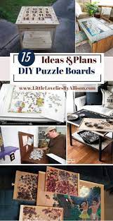You put the puzzle together on the large surface of the mat, then the felt can be rolled up with the puzzle sandwiched within. 15 Diy Puzzle Boards Ideas How To Make A Puzzle Board