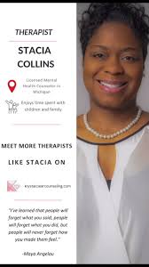 Introducing: Stacia Collins, one of our therapists at  #KrystalClearCounseling ✨