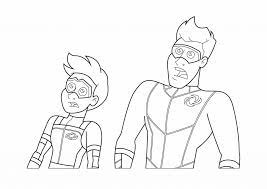 The spruce / kelly miller halloween coloring pages can be fun for younger kids, older kids, and even adults. Capitan Man Y Kid Danger Para Colorear Kidrizi