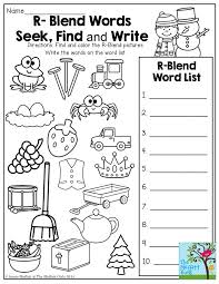 R Blend Words Seek Find And Write So Many Activities To Help With Literacy In The No Prep Packet For January Blend Words Blends Worksheets Words