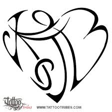 See more ideas about letter j tattoo, j tattoo, letter j. Tattoo Of K J B Heart Bond Love Tattoo Custom Tattoo Designs On Tattootribes Com