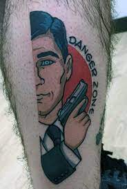 Unique sterling archer stickers featuring millions of original designs created and sold by independent artists. 40 Archer Tattoo Ideas For Men Animated Secret Agent Designs Sterling Archer Archer Tattoo Thigh Tattoo Men