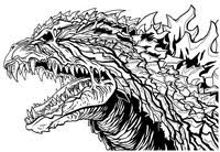 The godzilla image from the complex to the simple one we have. Coloring Pages Godzilla Morning Kids