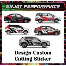 Our stickers or decals consist of pvc film or print vinyl manufactured using digital printing. Top Pick 2pcs 1 Set Custom Design Sticker Cutting Vinly Decals Sticker Kereta Shopee Malaysia