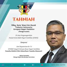 Seorang bekas yang dipertua majlis perbandaran di negeri sembilan, dan dua kontraktor direman tujuh hari bermula hari ini. Tahniah Ybhg Dato Masri Majlis Bandaraya Seremban Facebook