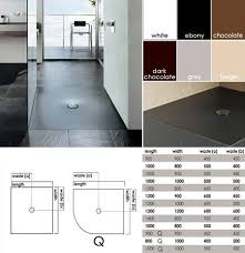 Ebony Shower Tray In Colours 60s With Images Black Shower Shower Tray Black Shower Tray