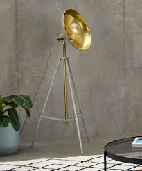 Tripod lighting can make or break a room so finding the right tripod lamp for your home is important. Brooklyn Large Tripod Floor Lamp Muted Grey Brushed Brass Made Com
