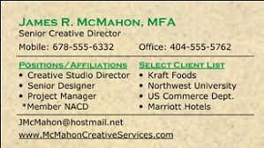 Include only what's most important Using Networking Cards To Build Your Social Network Livecareer
