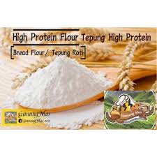 Tepung terigu protein sedang bisa kamu temukan pada merek terigu segitiga biru dan hana emas. Hotsales Halal High Protein Flour 5kg Tepung Roti High Protein Bread Flour Shopee Singapore