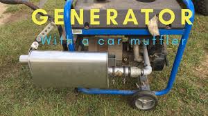Ways to make your generator quiet. Will A Car Muffler Make A Generator Any Quieter Youtube