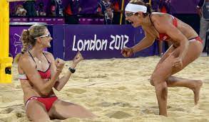 24 volleyball teams and 48 beac. Olympic Beach Volleyball Us Women S Duo Misty May Treanor Kerri Walsh Jennings Win Gold The World From Prx