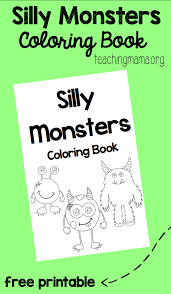 Among us impostor coloring pages 09.18.2020. Silly Monsters Coloring Book