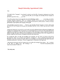 You can modify these formats as your requirement.] date… authority name… job designation… department name… company name and address… Internship Appointment Letter Template 6