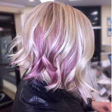 40 Icy Blonde With Pop Of Purple Thin Fine Hair Short Hair Balayage Thin Hair Haircuts
