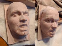 Hellraiser wood carving