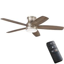 Compare click to add item patriot lighting™ wilmington 56 new bronze led outdoor ceiling fan to the compare list. Home Decorators Collection Ashby Park 52 In White Color Changing Integrated Led Brushed Nickel Ceiling Fan With Light Kit And Remote Control 59252 The Home Depot