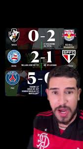 Resumão do brasileirão e champions league #brasileirao #championsleague  #vasco #bahia #psg #saopaulofc