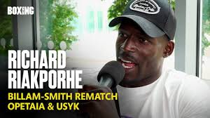 Richard Riakporhe On Billam-Smith Rematch, Madonna Rumours, Opetaia & Usyk  : r/BoxingVideos