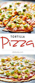Tortilla Pizza Recipe Tortilla Pizza Recipes Easy Dinner Recipes