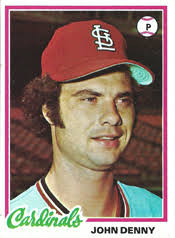 Umpire to John Denny: You gab, you're gone