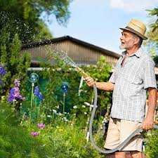 Meet the world's strongest pocket hose! Titan 15ft Garden Hose All New Expandable Water Hose With Dual Latex Core 3 4 Solid Brass Fittings Expanding Extra Strength Fabric Flexible Hose With Jet Nozzle And Washers Buy Online At