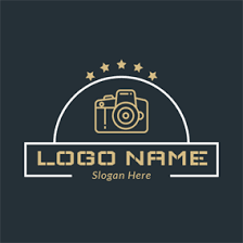 Yellow Star And Camera Logo Design Photography Logo Maker Logo Design Photography Logos