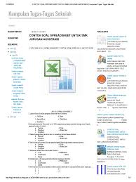 Kumpulan contoh soal dan jawaban produktif adminis. Contoh Soal Spreadsheet Untuk Smk Jurus Pdf