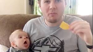 Dads And Babies Baby Want Daddy To Share Food Cute Funny Video Youtube